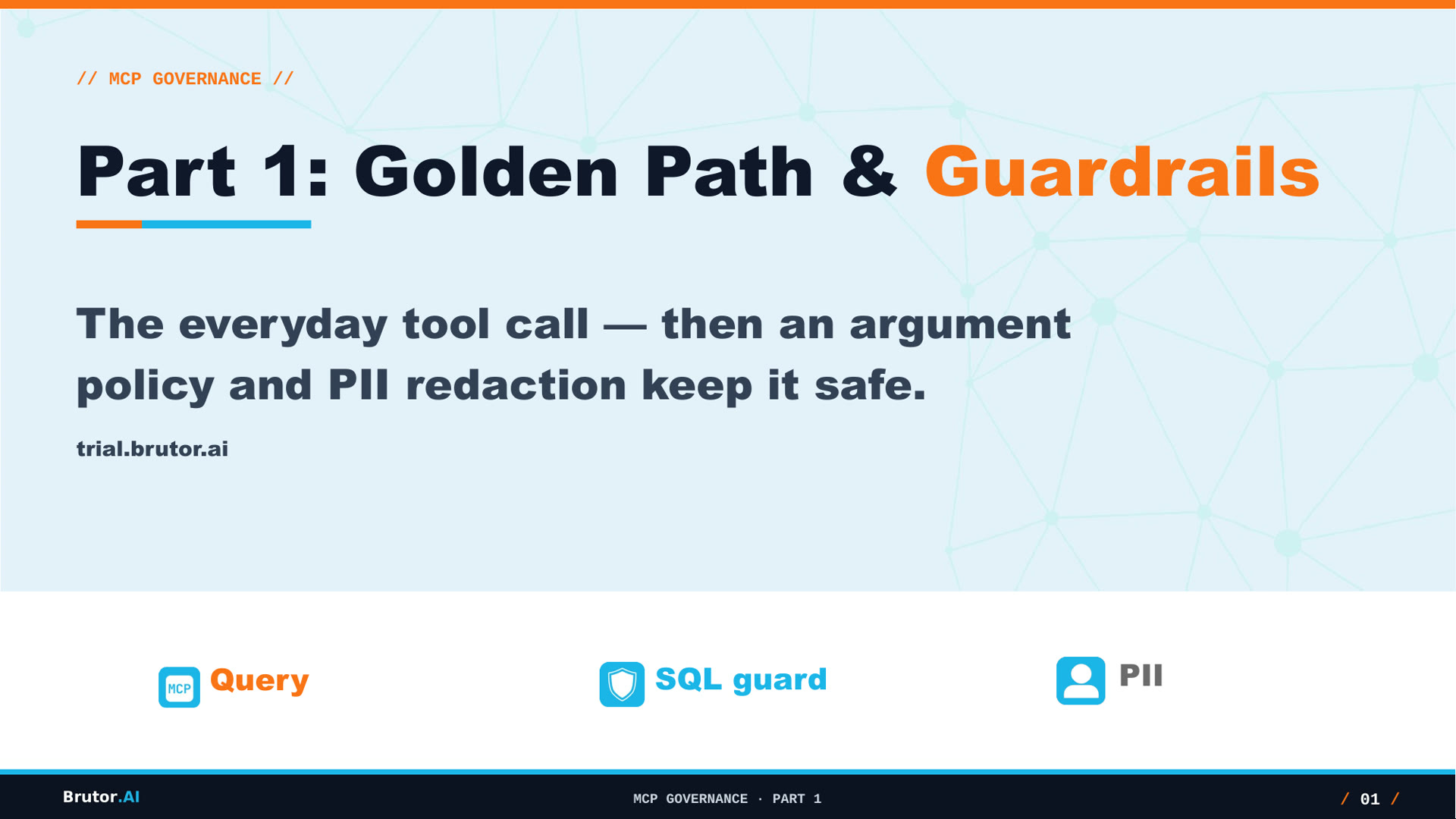 MCP Governance with Brutor — Part 1: Golden Path & Guardrails